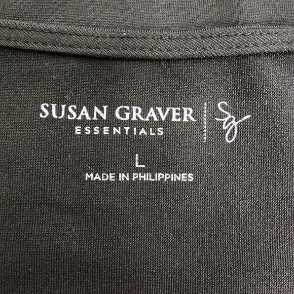 Susan Graver Womens Top L Essentials Butterknit Short Sleeve Scoop Neck A213551 - Picture 6 of 8